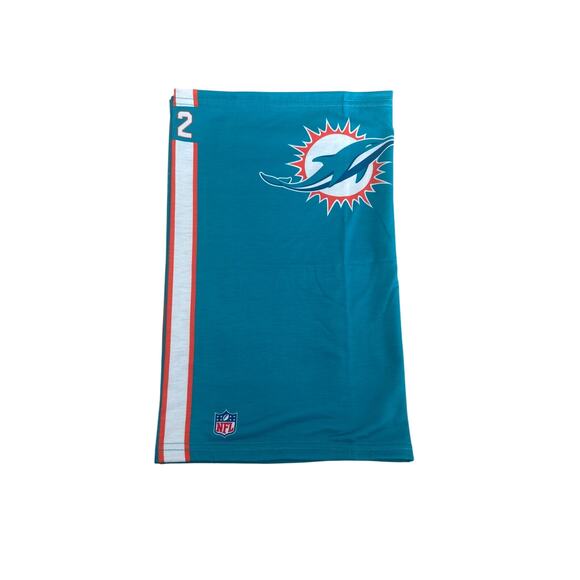 Miami Dolphins On-Field Sideline Logo Gaiter Scarf #2 - Picture 3 of 6